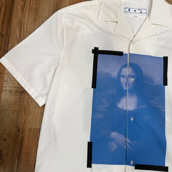 Rare Off-White Mona Lisa Holiday Shirt - Picture 3 of 7